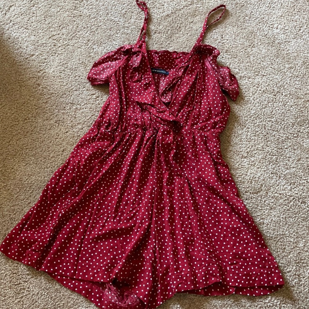 Polka dot brandy Melville romper